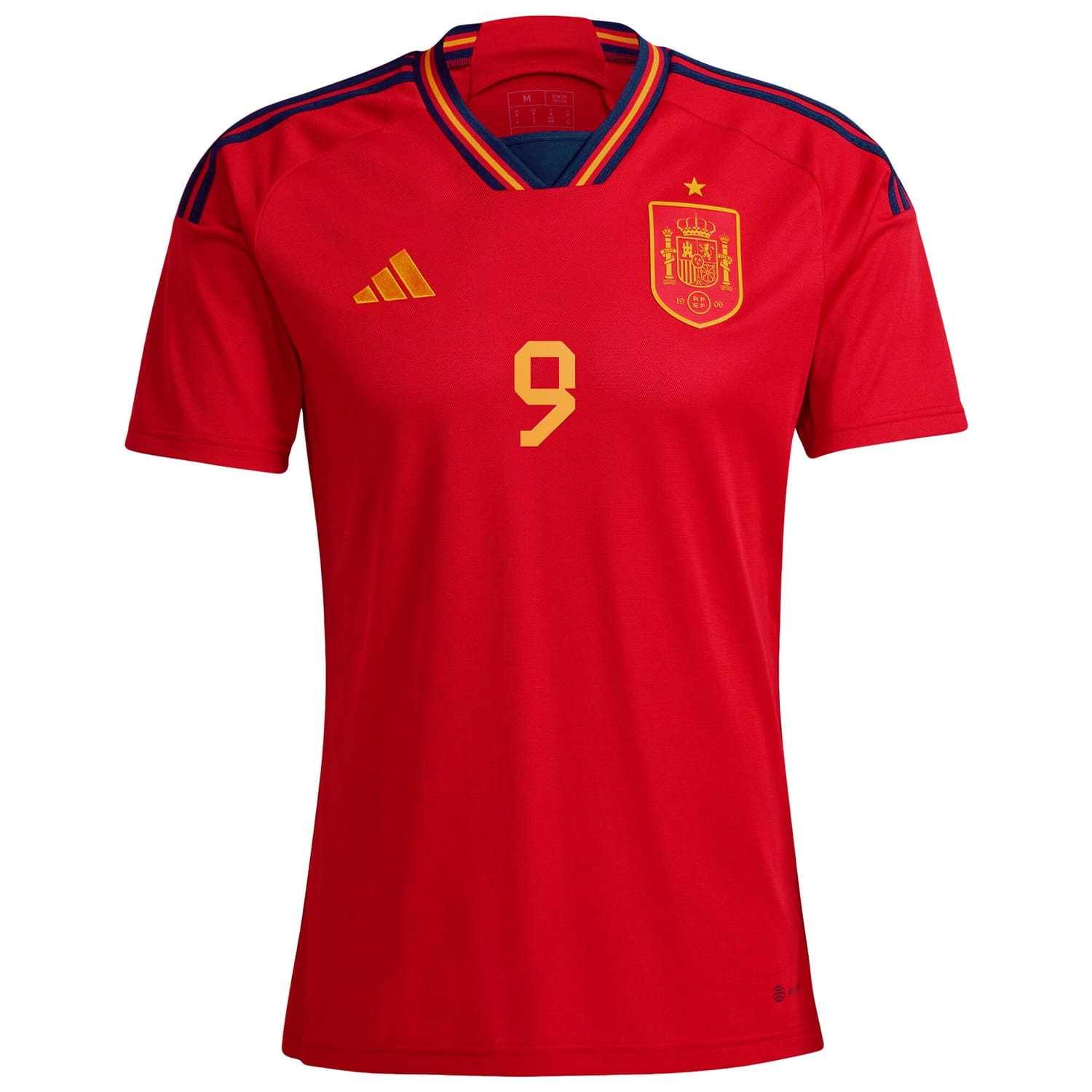 Spain National Team Home Jersey Shirt Red 2022-23 player Gavi printing for Men