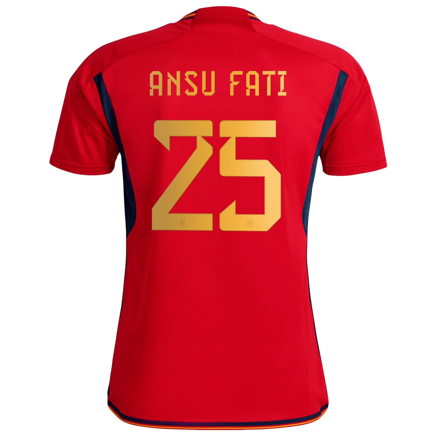 Spain National Team Home Jersey Shirt Red 2022-23 player Ansu Fati printing for Men