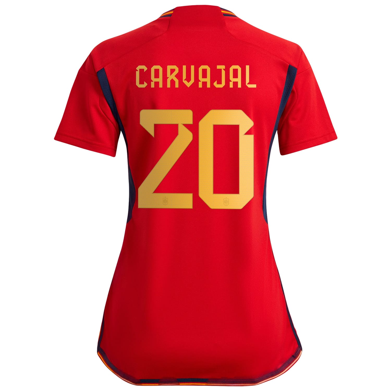 Spain National Team Home Jersey Shirt Red 2022-23 player Daniel Carvajal printing for Women