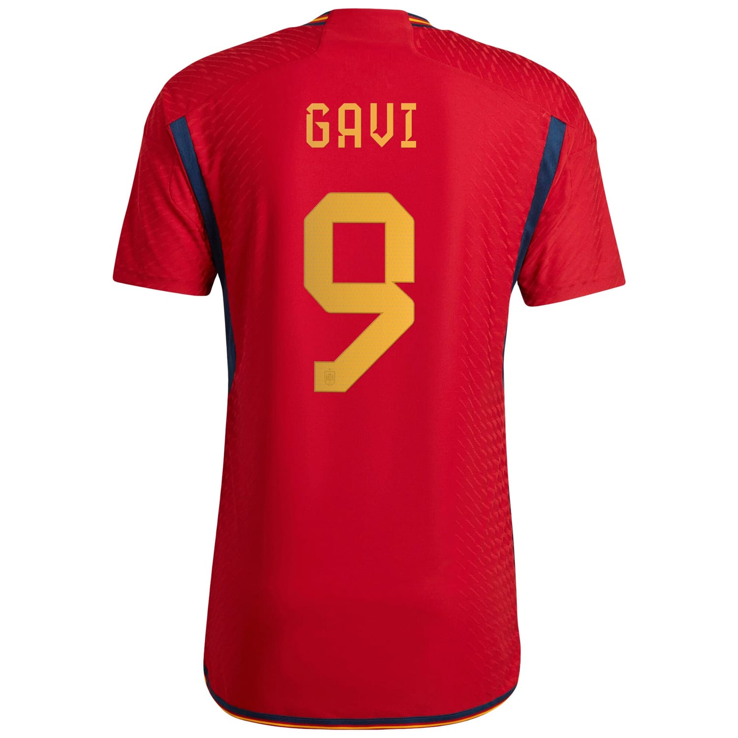 Spain National Team Home Authentic Jersey Shirt Red 2022-23 player Gavi printing for Men