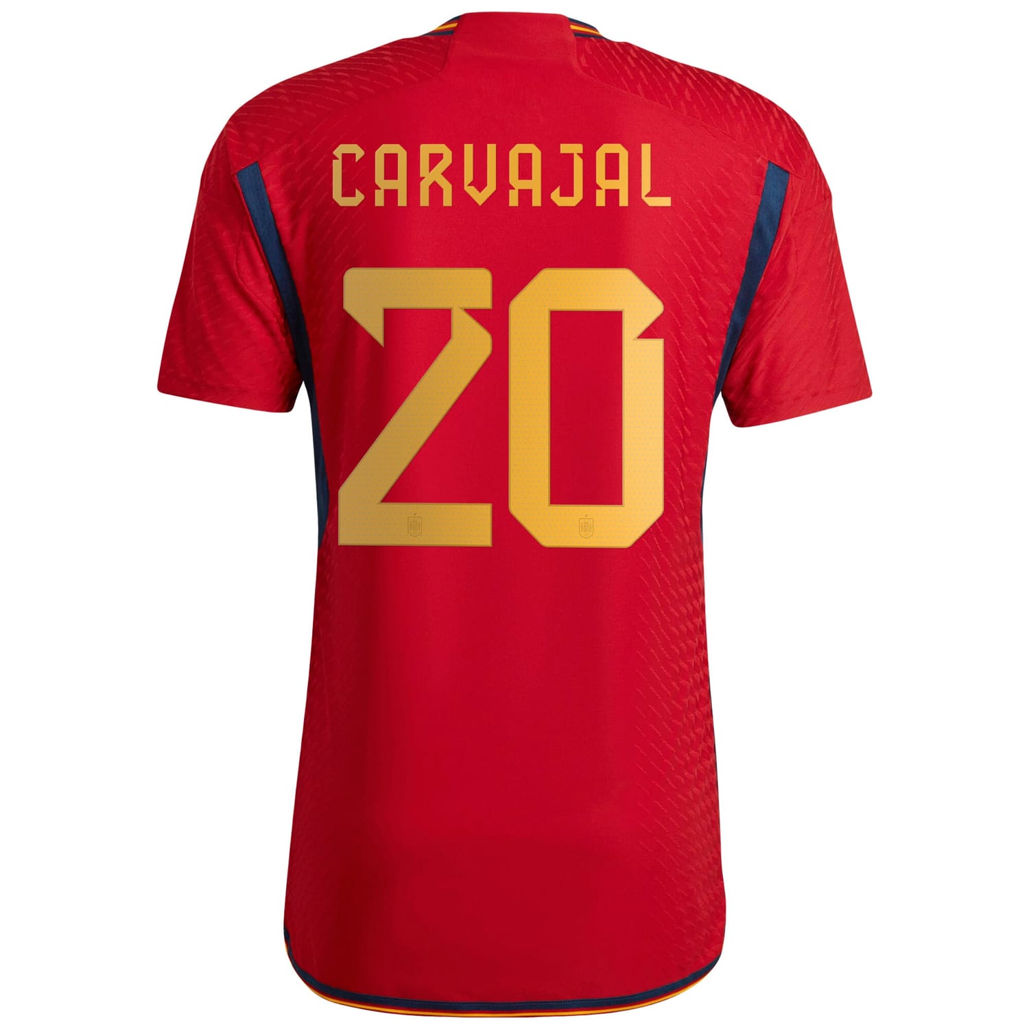 Spain National Team Home Authentic Jersey Shirt Red 2022-23 player Daniel Carvajal printing for Men