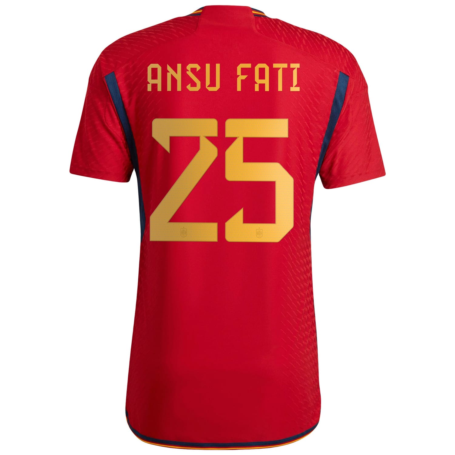 Spain National Team Home Authentic Jersey Shirt Red 2022-23 player Ansu Fati printing for Men