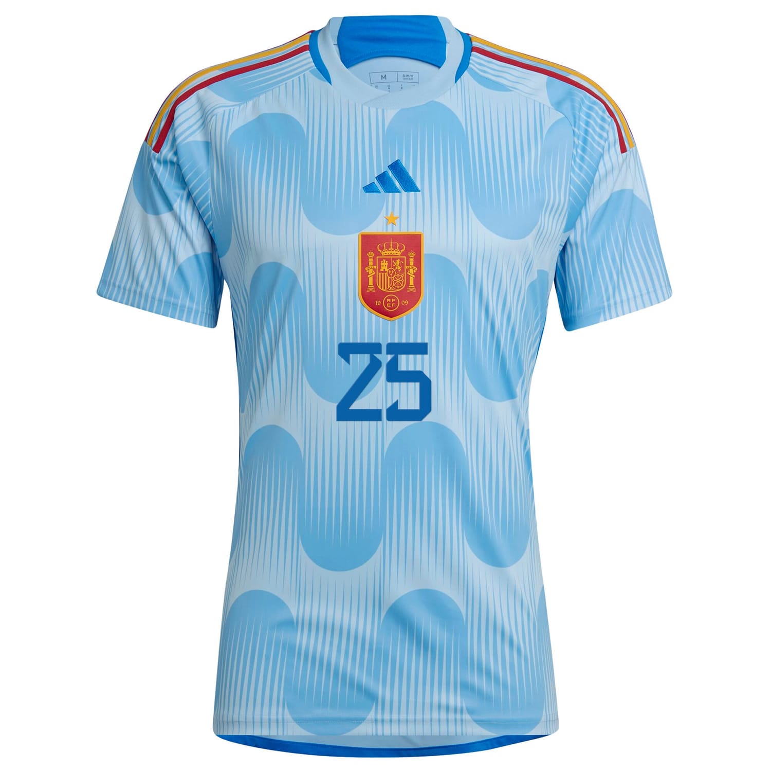 Spain National Team Away Jersey Shirt Blue 2022-23 player Ansu Fati printing for Men