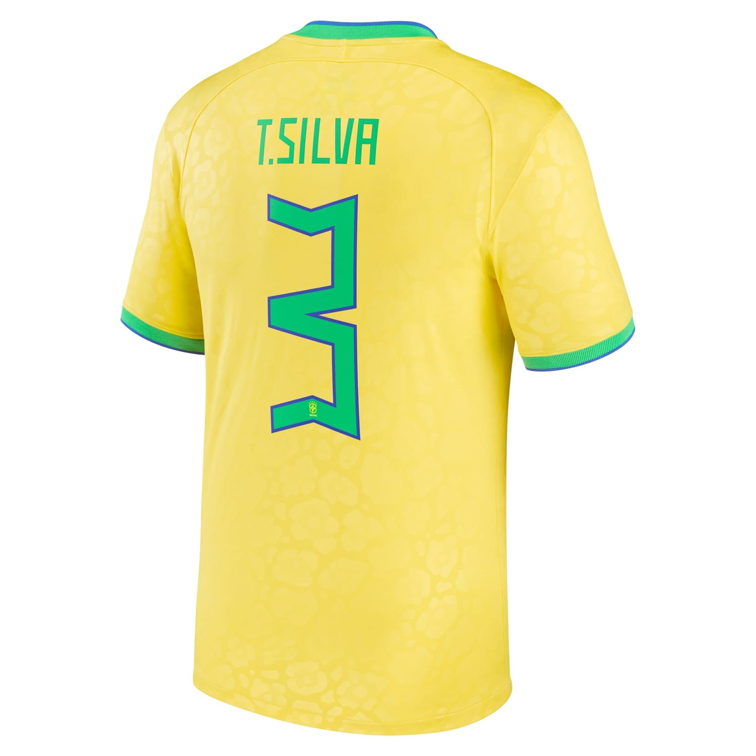 Brazil National Team Home Jersey Shirt Yellow 2022-23 player Thiago Silva printing for Men