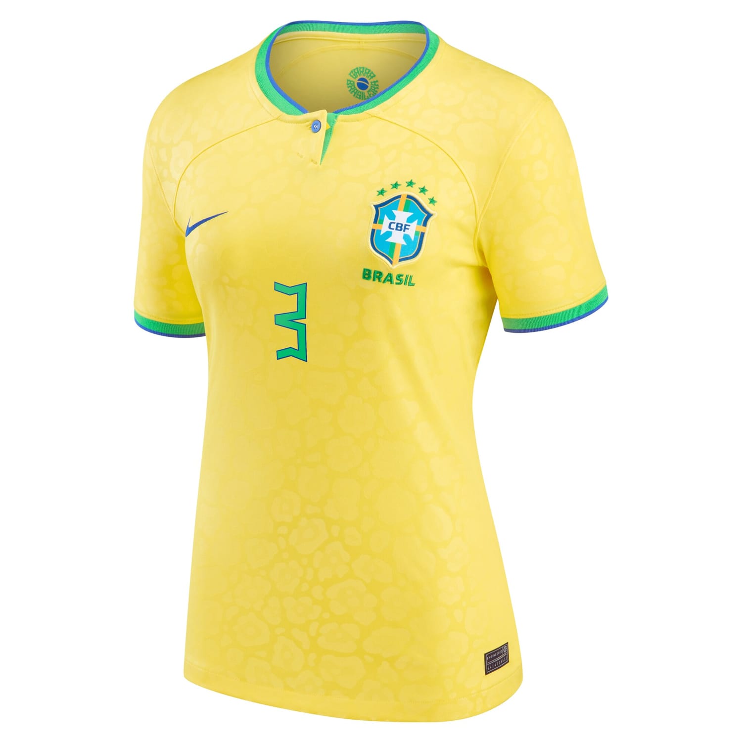 Brazil National Team Home Jersey Shirt Yellow 2022-23 player Thiago Silva printing for Women