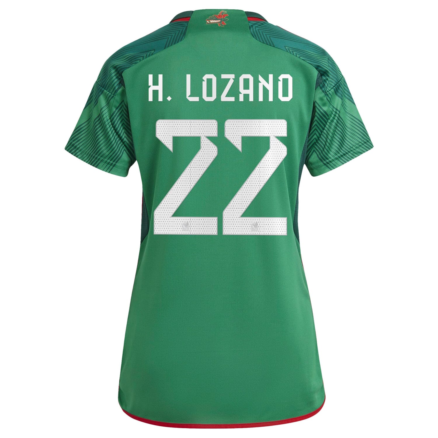 Mexico National Team Home Jersey Shirt Green 2022-23 player Hirving Lozano printing for Women