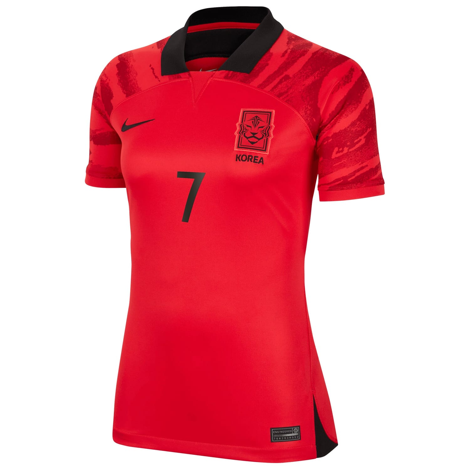 South Korea National Team Home Jersey Shirt Red 2022-23 player Son Heung-min printing for Women