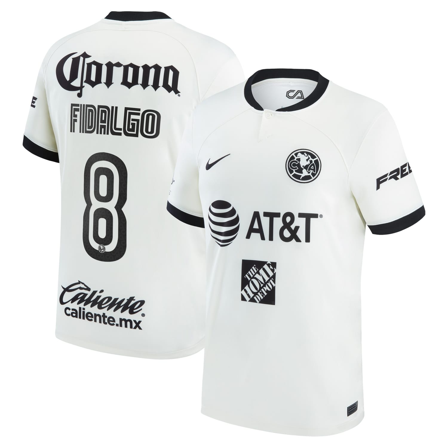 Liga MX Club America Third Jersey Shirt White 2022-23 player Álvaro Fidalgo printing for Men