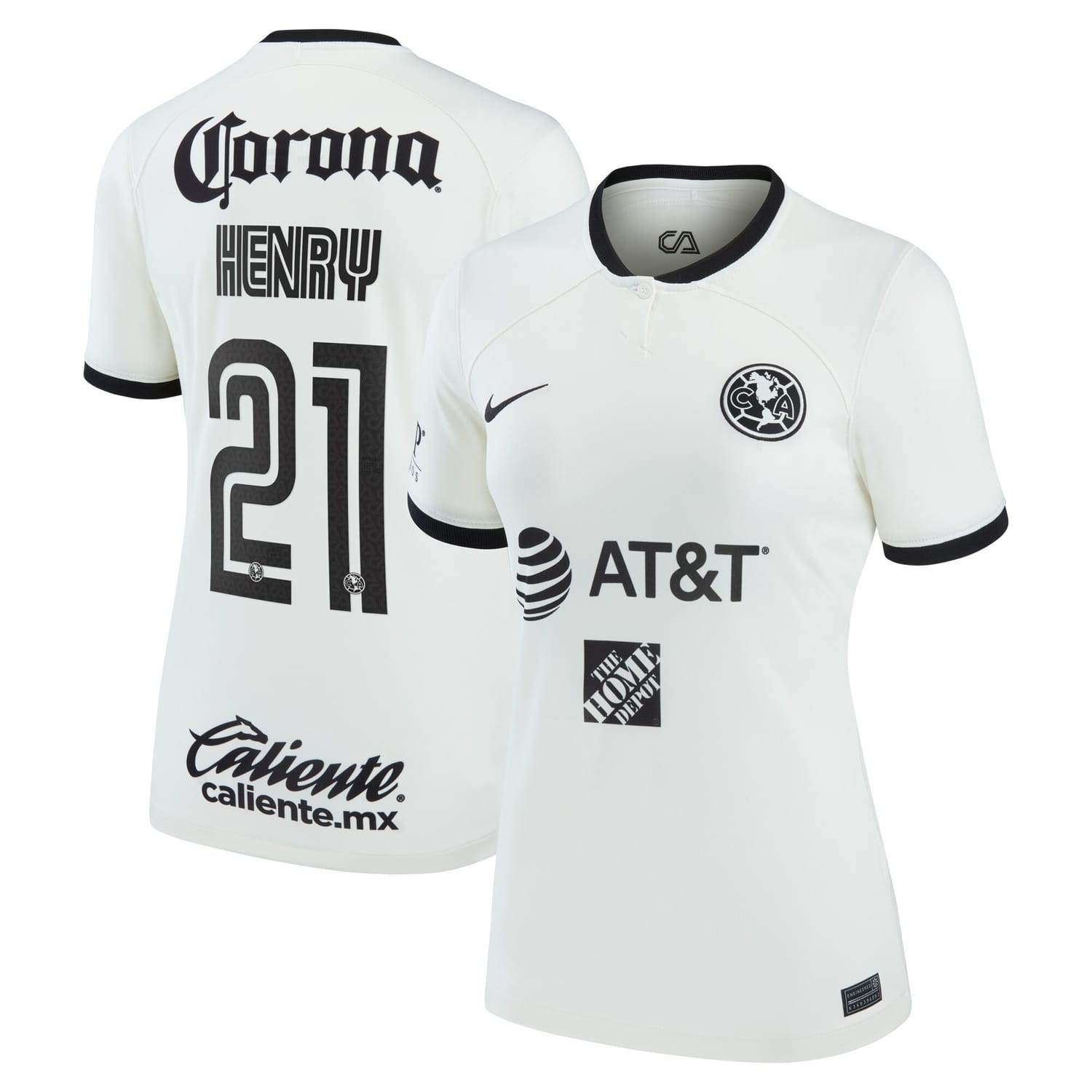 Liga MX Club America Third Jersey Shirt Wh. Light 2022-23 player Henry Martin printing for Women