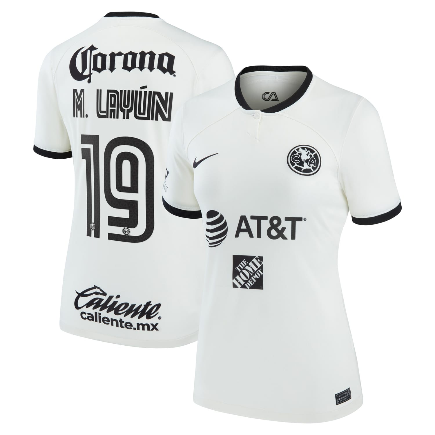 Liga MX Club America Third Jersey Shirt White 2022-23 player Miguel Layun printing for Women
