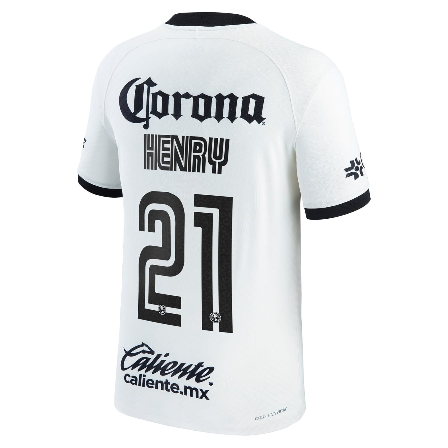 Liga MX Club America Third Authentic Jersey Shirt Wh. Light 2022-23 player Henry Martin printing for Men