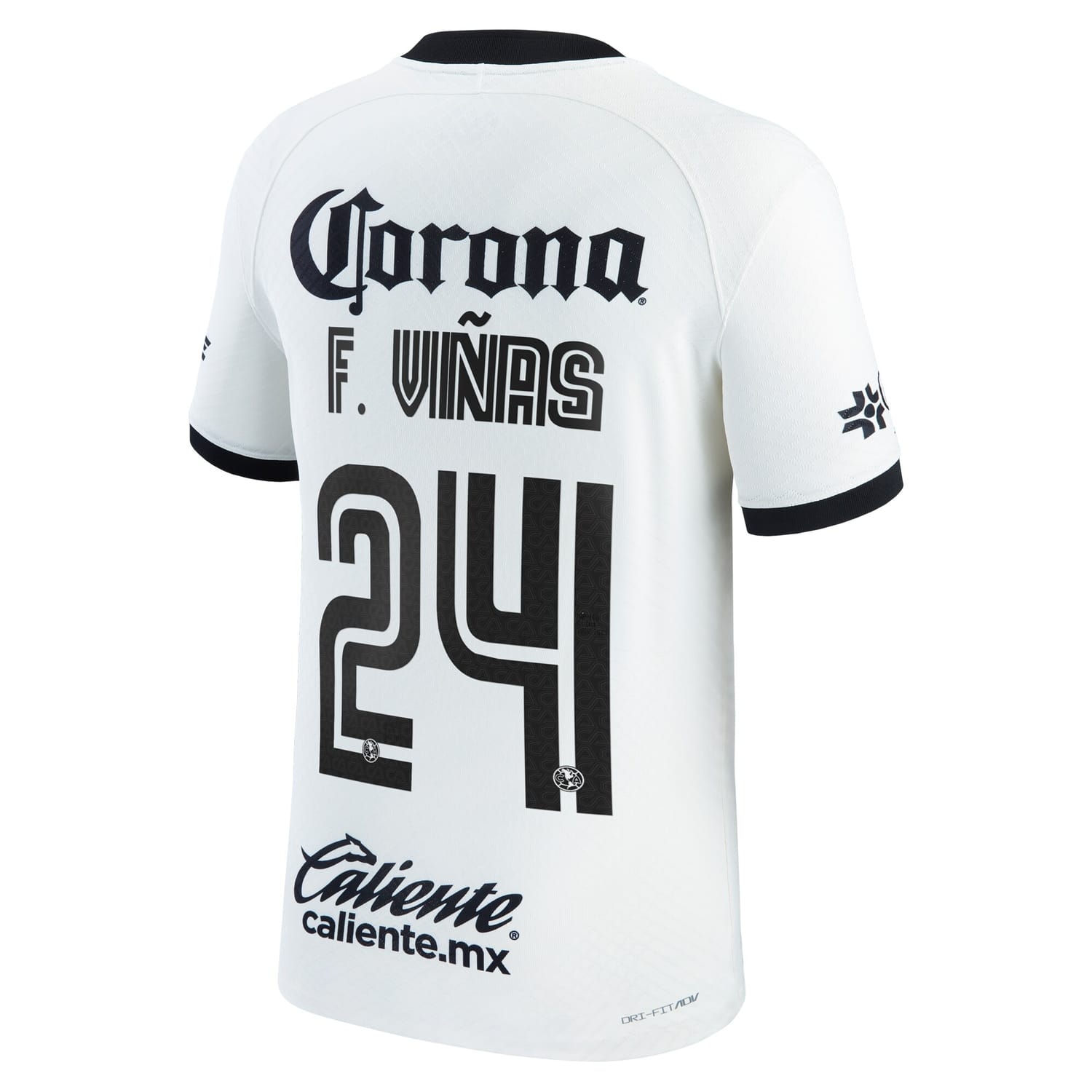 Liga MX Club America Third Authentic Jersey Shirt White 2022-23 player Federico Viñas printing for Men