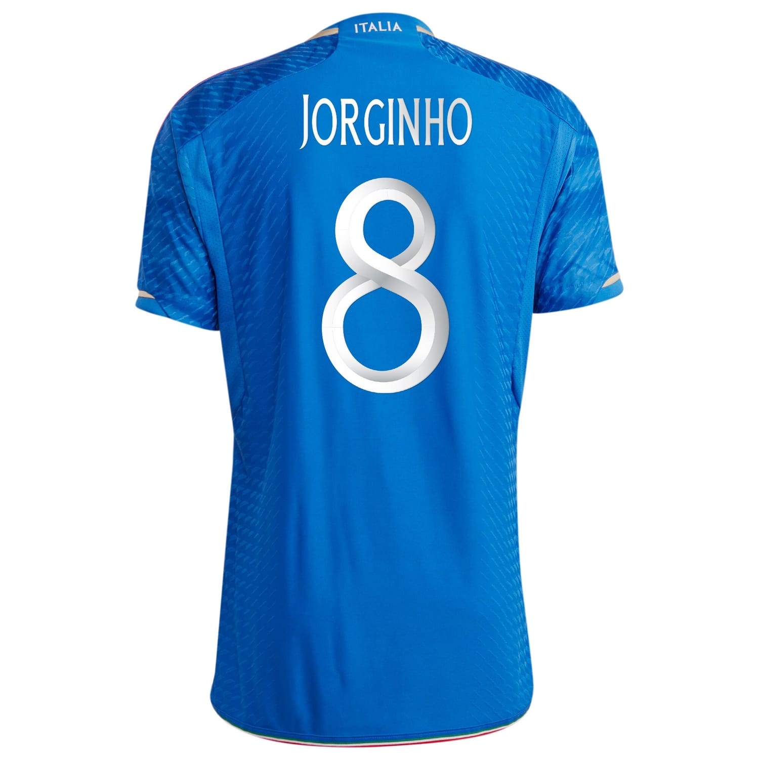 Italy National Team Home Authentic Jersey Shirt Blue 2023-24 player Jorginho printing for Men