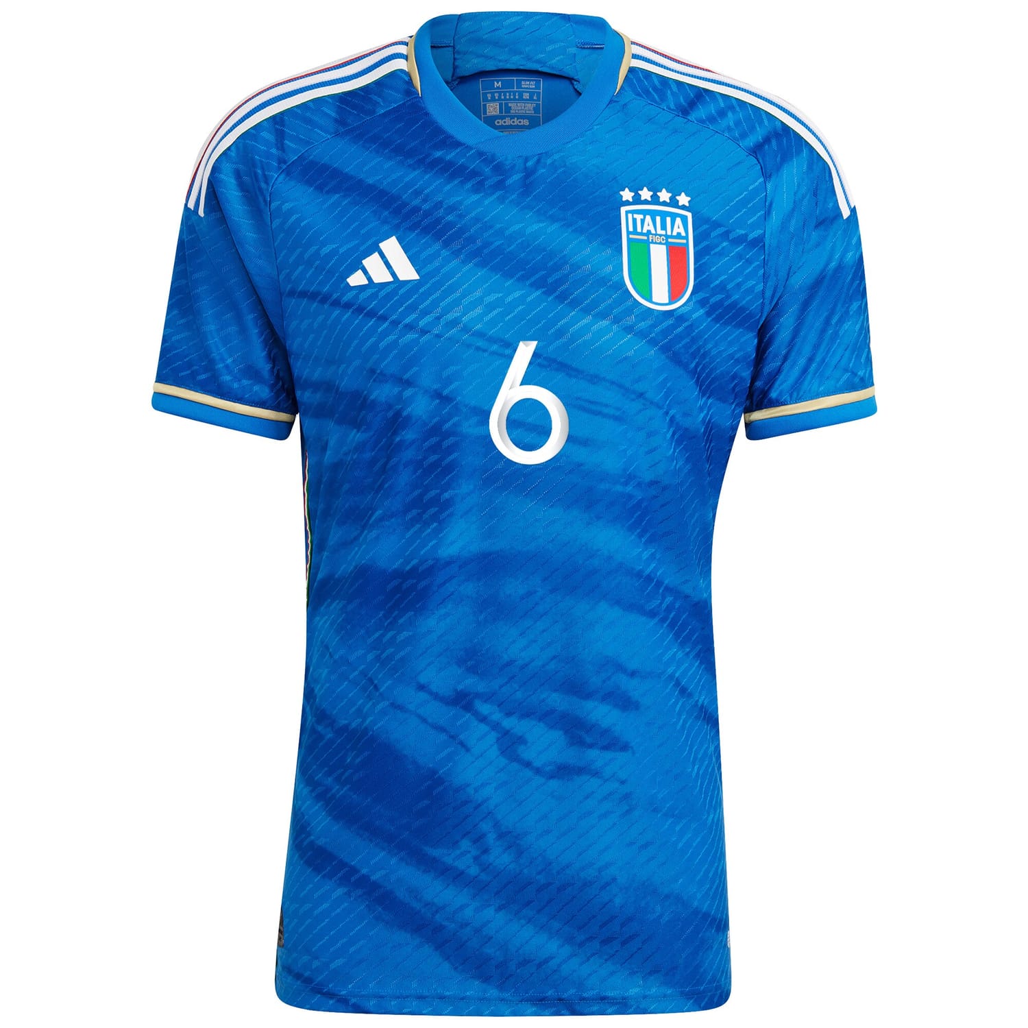 Italy National Team Home Authentic Jersey Shirt Blue 2023-24 player Marco Verratti printing for Men