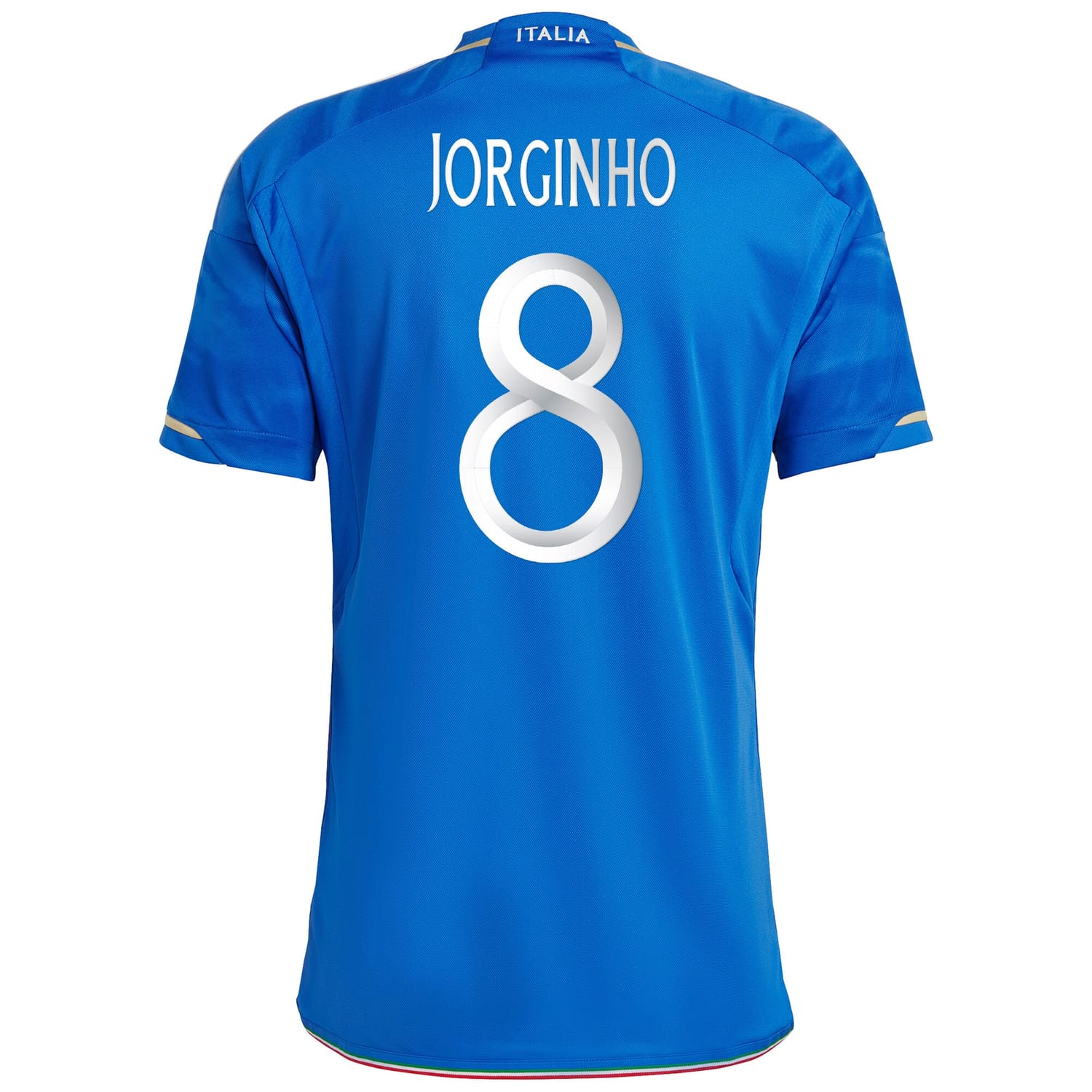Italy National Team Home Jersey Shirt Blue 2023 player Jorginho printing for Men