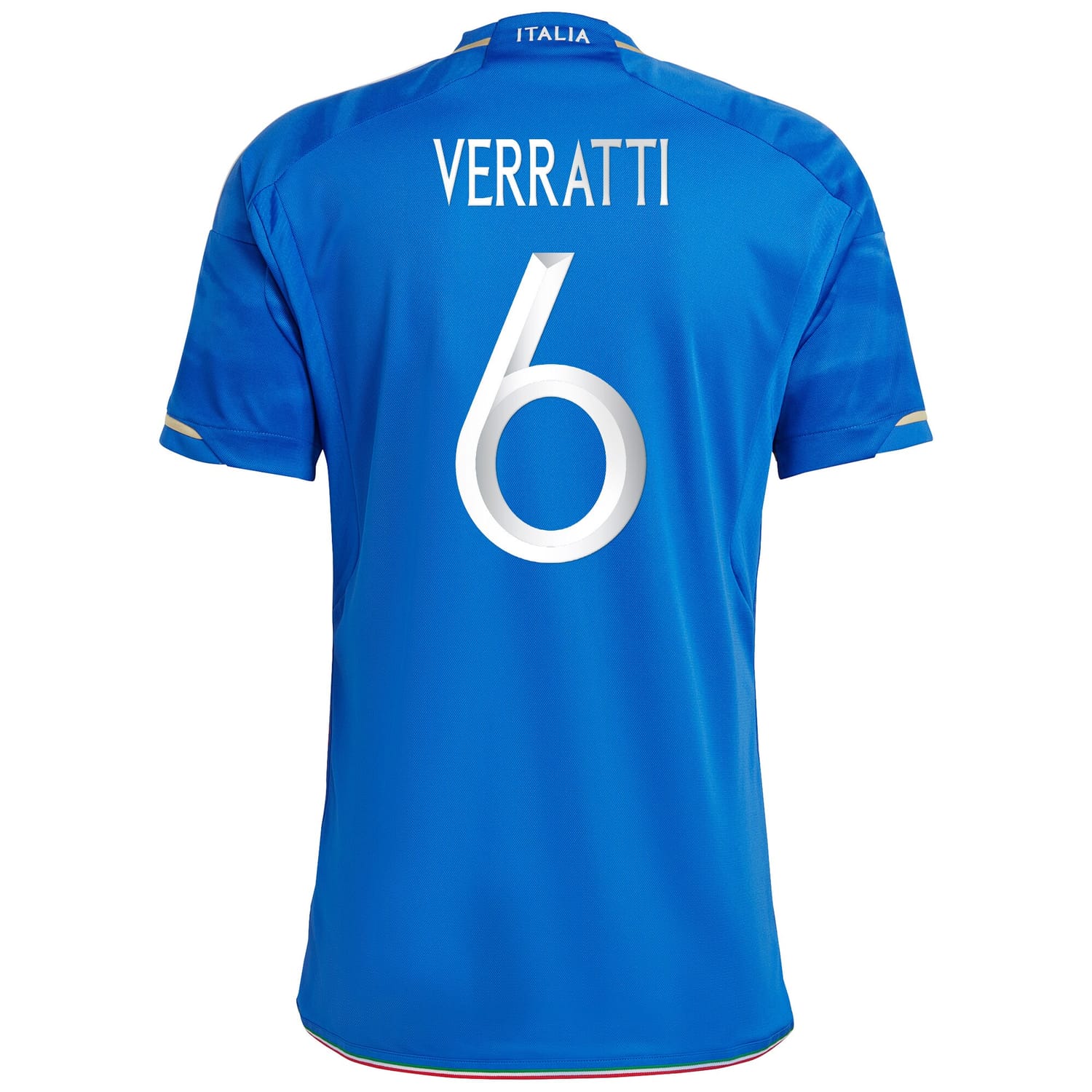 Italy National Team Home Jersey Shirt Blue 2023 player Marco Verratti printing for Men