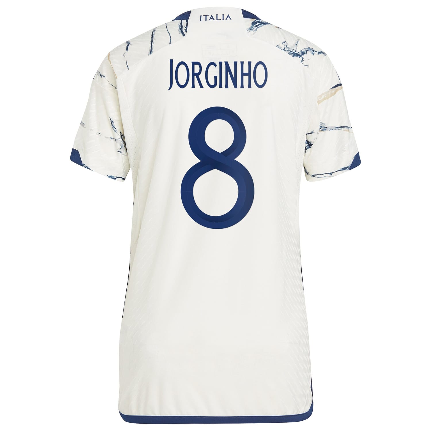 Italy National Team Away Authentic Jersey Shirt White 2023 player Jorginho printing for Men