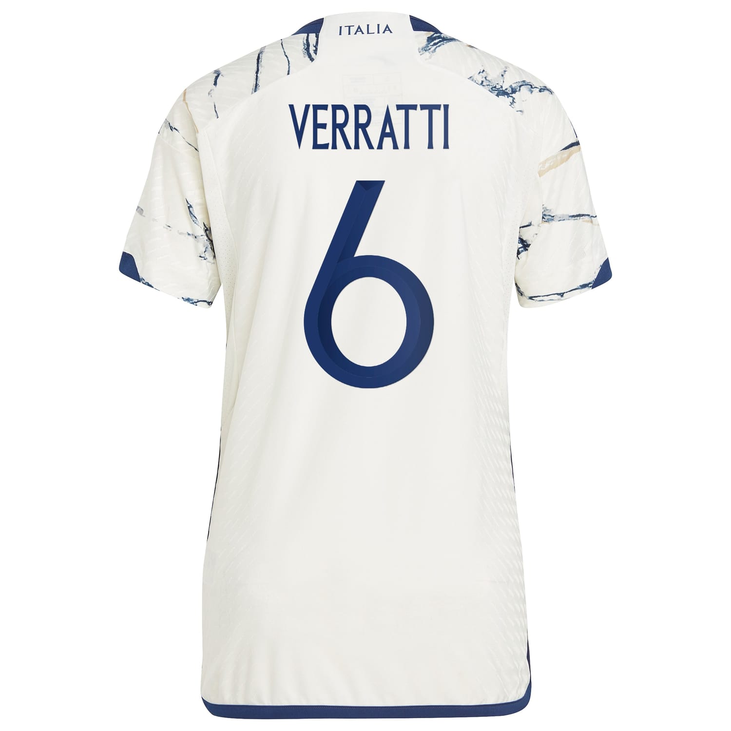 Italy National Team Away Authentic Jersey Shirt White 2023-24 player Marco Verratti printing for Men