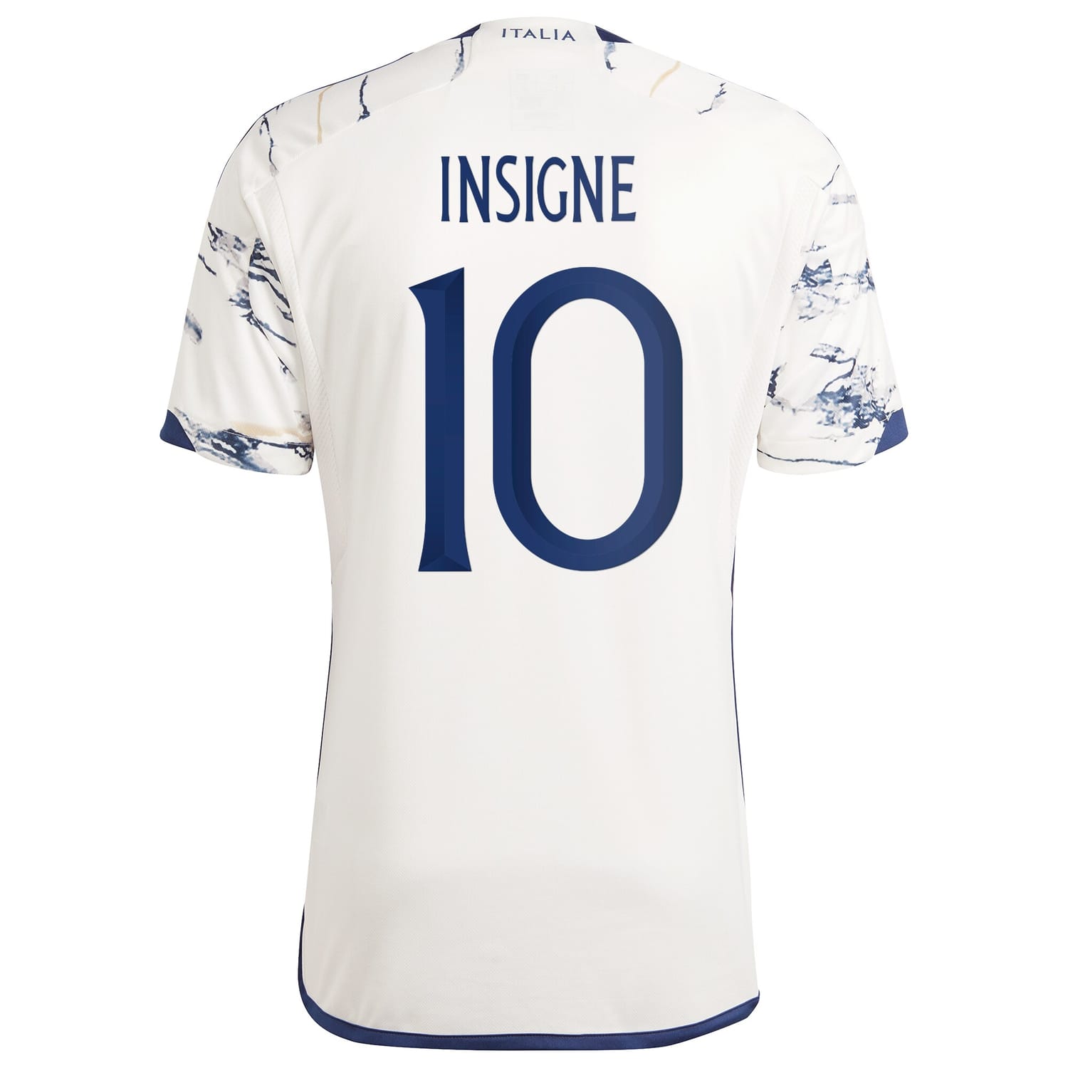 Italy National Team Away Jersey Shirt White 2023 player Lorenzo Insigne printing for Men