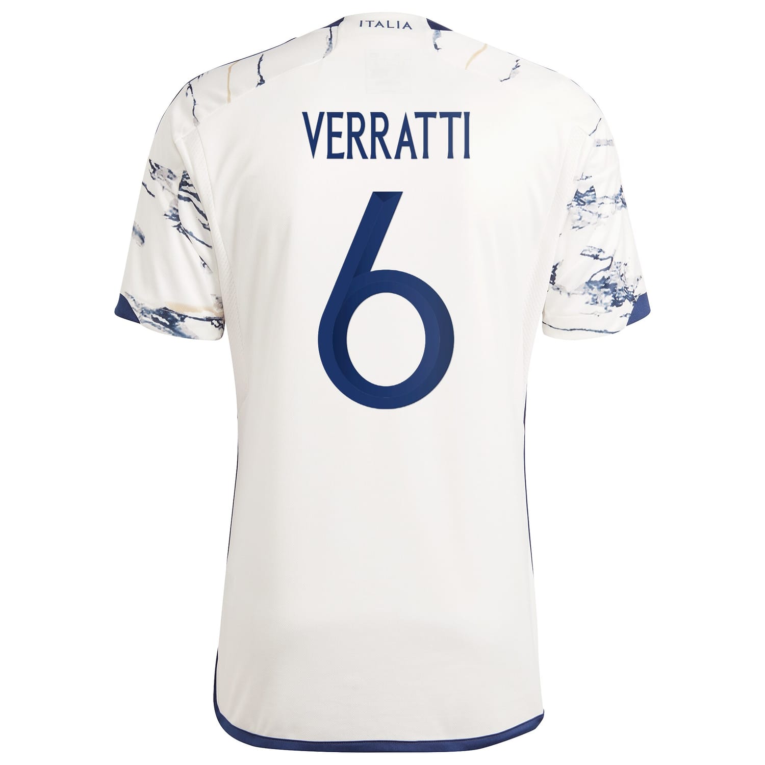 Italy National Team Away Jersey Shirt White 2023 player Marco Verratti printing for Men