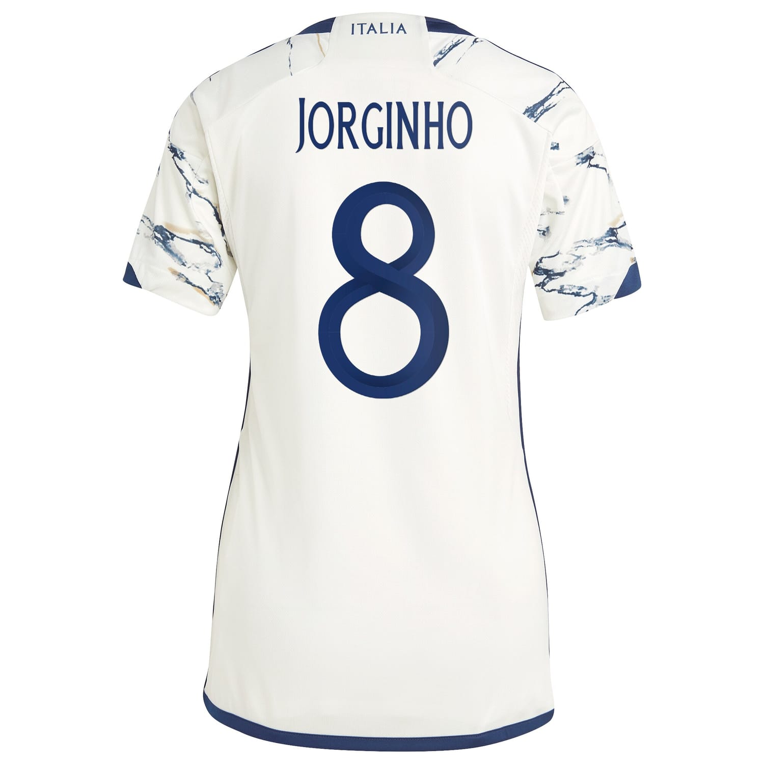 Italy National Team Away Jersey Shirt White 2023-24 player Jorginho printing for Women