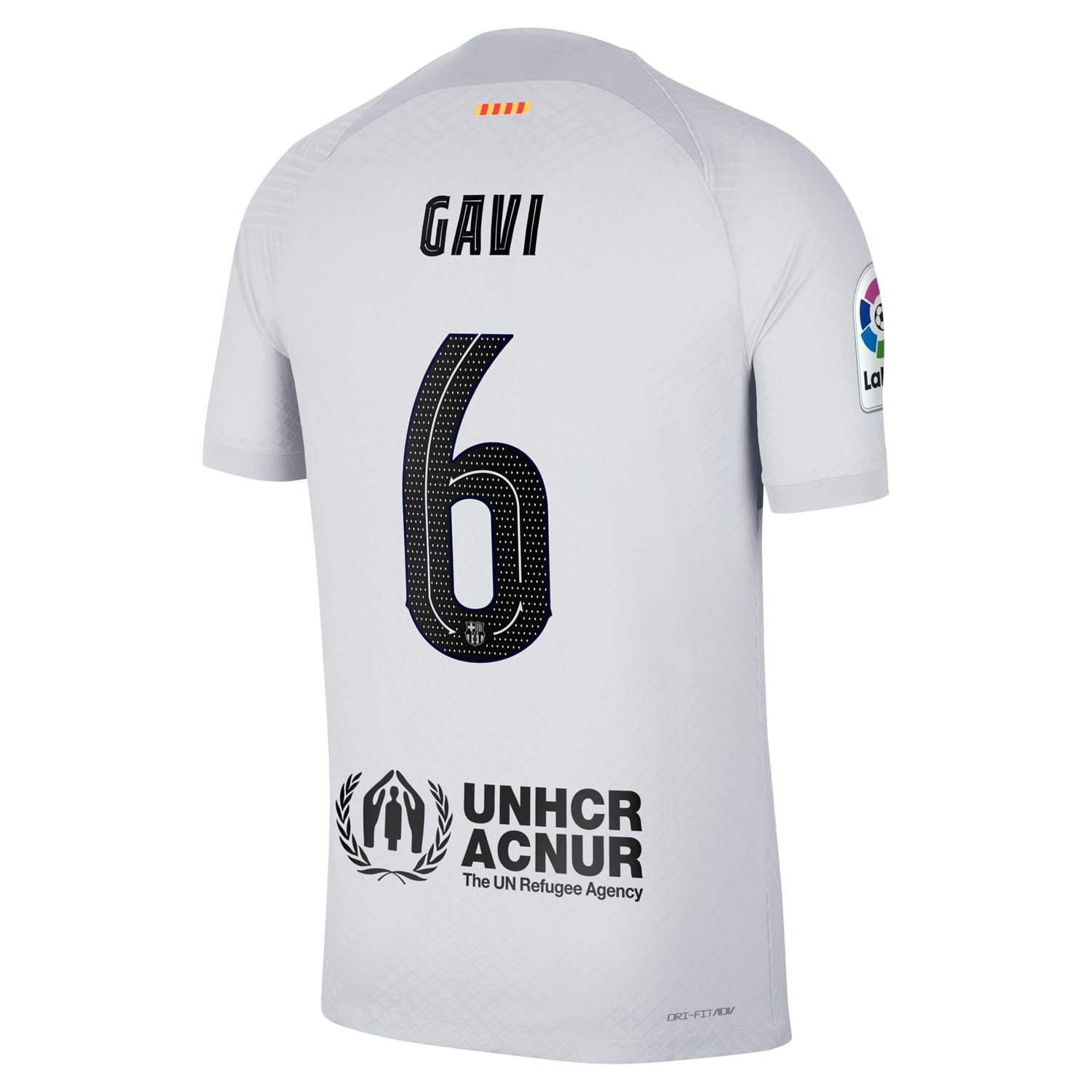 La Liga Barcelona Third Authentic Jersey Shirt Gray 2022-23 player Gavi printing for Men
